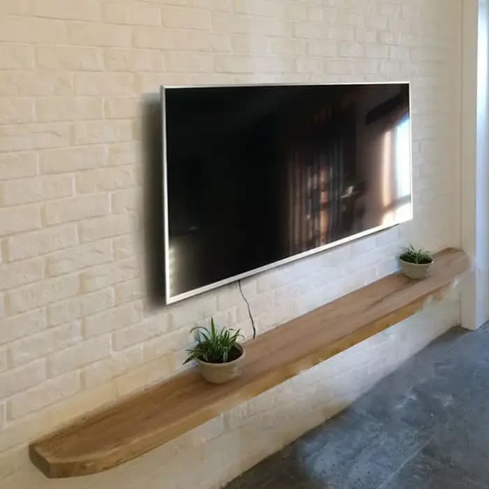 Meubles de télévision modernes en bois mur de salon pour supports