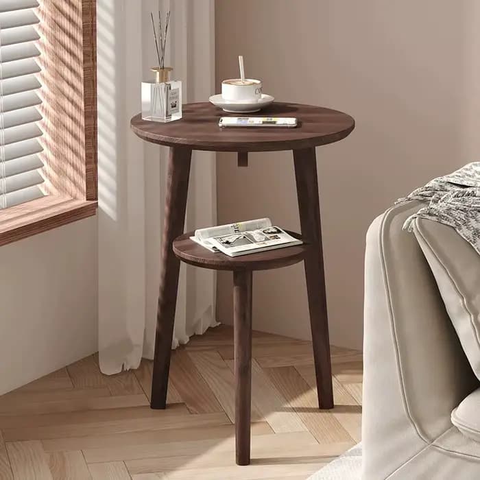 Armoires de chevet modernes Table basse Table d'appoint en bois massif salon mobile petite Table bas