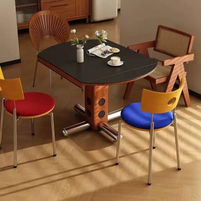 Table Ronde Portable Pliante pour Petit-Déjeuner