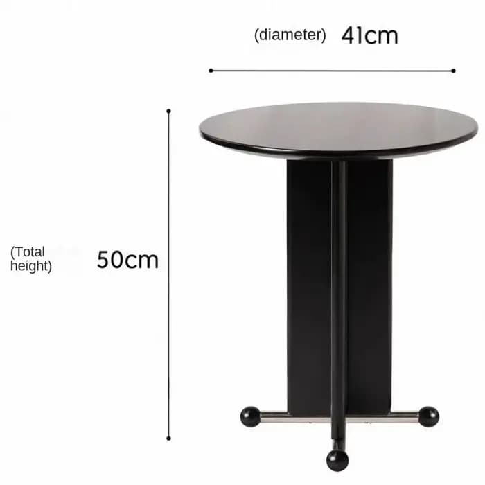 MOMO – petite table basse rétro en bois massif de noyer