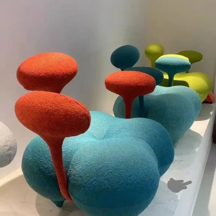 Style européen nouveau château magique ballon chaise petit canapé