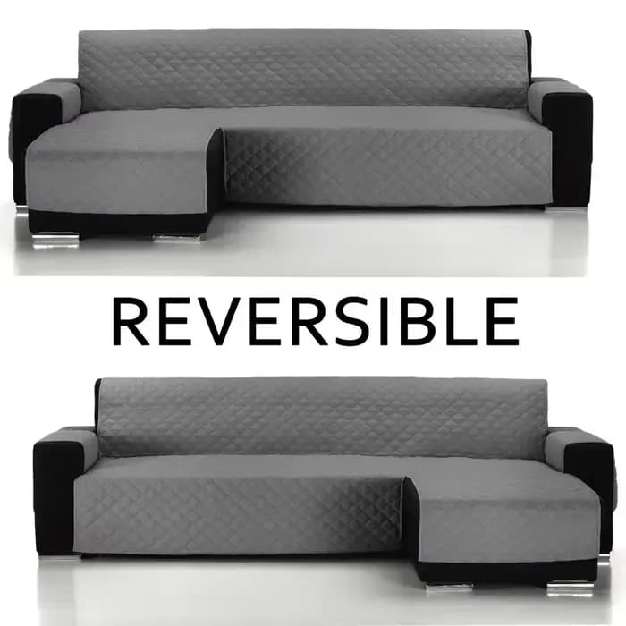 Housse de protection monobloc en forme de L pour canapé inclinable