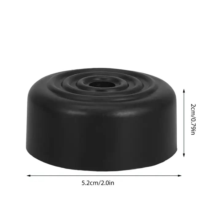 6 pièces noir 5Cm rond conique canapé jambes remplacement Durable vis dans les pieds de meubles pour
