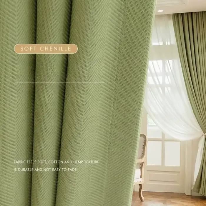 Rideaux Jacquard en Chenille Crème de Luxe, Style Français Moderne, pour Salon, Chambre à Coucher, S
