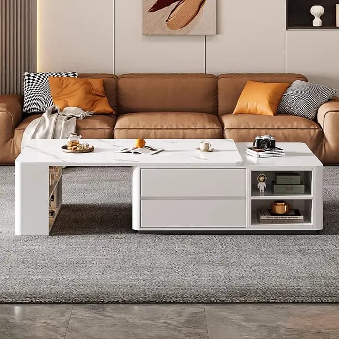 Table basse au design moderne en bois