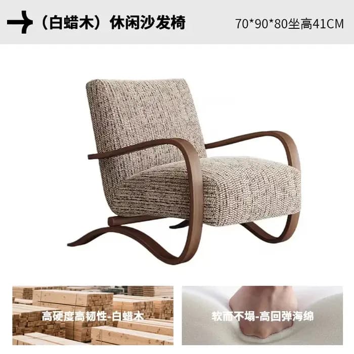 Chaises de salon en bois
