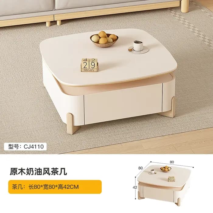 Table basse De luxe moderne carrée Glam ensembles minimalistes