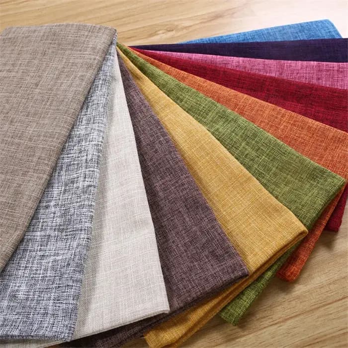 Housse de coussin de canapé en coton et lin de couleur unie 40x40cm/45x45cm