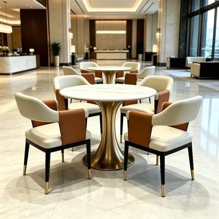Chaise de salle à manger économique de luxe