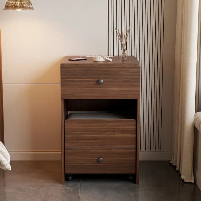 Tables de chevet étroites multifonctions avec tiroirs de rangement, tables de chevet Vintage du milieu du siècle, meubles classiques et élégants Criado Mudo