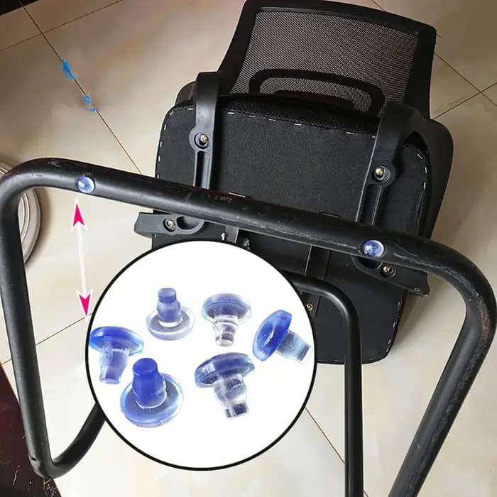 10/20 pièces rond PVC meubles pied clou caoutchouc glisse clou bureau Table chaise jambe sol protect