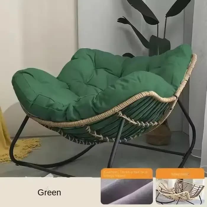 Fauteuil à bascule en rotin pour la sieste, fauteuil inclinable pour adulte, canapé paresseux de loi