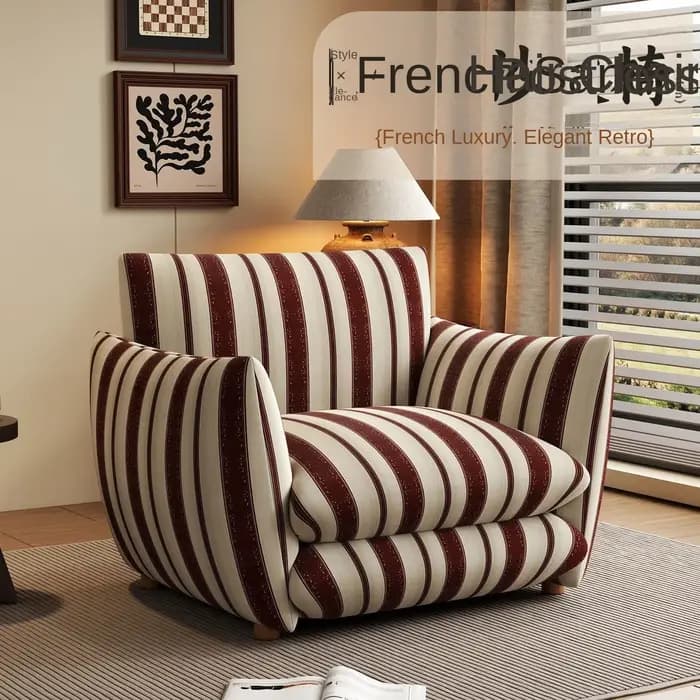 Fauteuil simple Joylive de style français pour salon