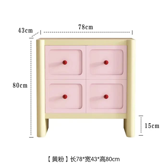 Armoires de salon Glam Kawaii