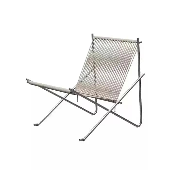 MOMO Bauhaus chaise de loisirs Design Simple salon canapé balcon corde tissée en acier inoxydable cadre solide moderne
