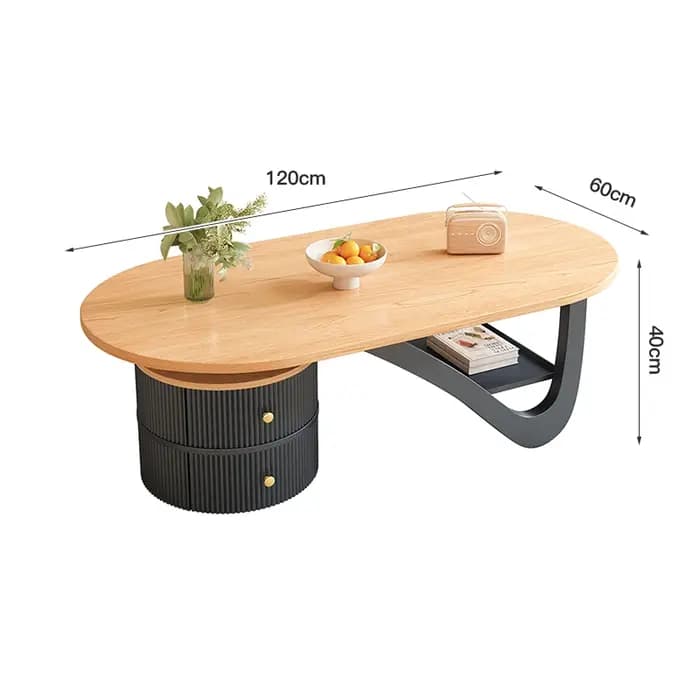 Table basse de luxe nordique en bois, ronde, minimaliste, pour chambre à coucher, ensembles design m