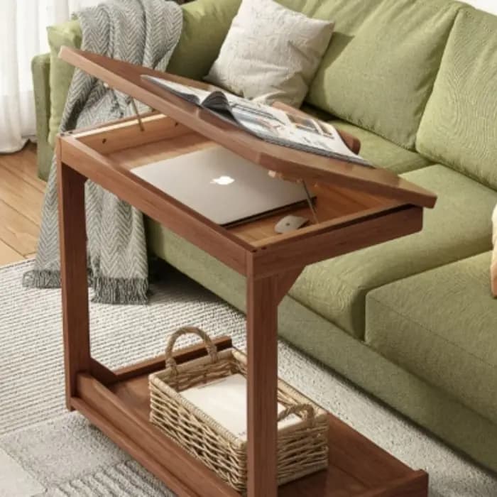 Table d'appoint rotative de style scandinave