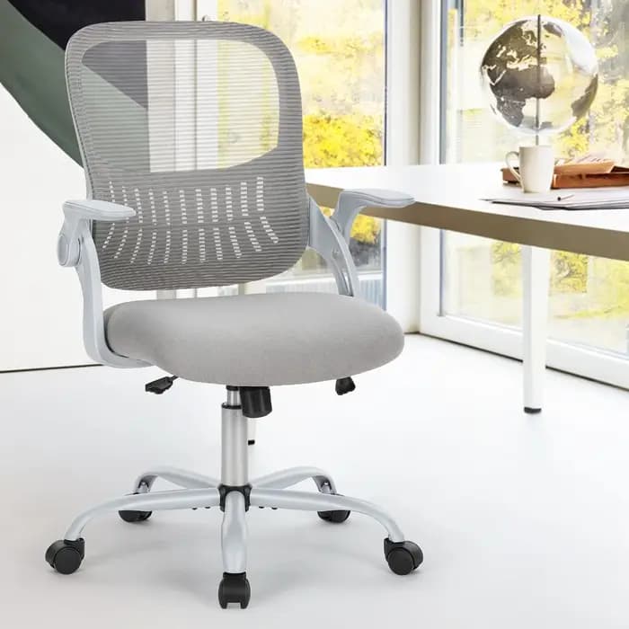 JIan-Chaise de Bureau Ergonomique à Dossier en Maille