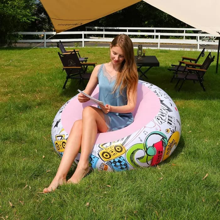 Chaises de pouf gonflables