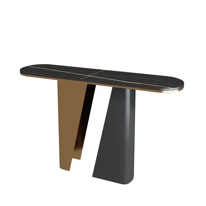 Table console moderne et élégante en métal