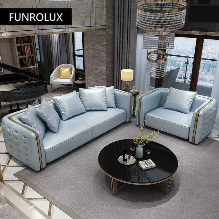 Moderne lumière luxe nouveau canapé classique salon