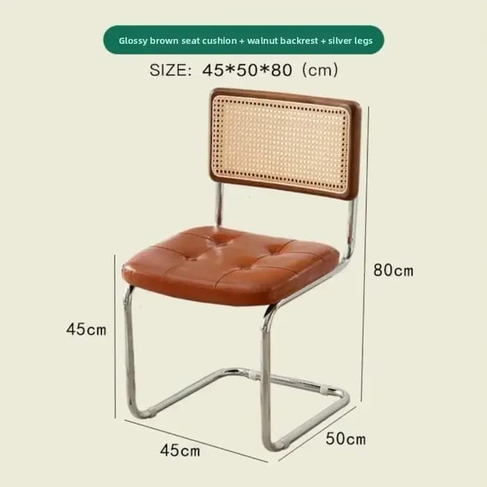 Chaise de salle à manger nordique en rotin, design Cesca en bois, chaise de salle à manger ergonomiq