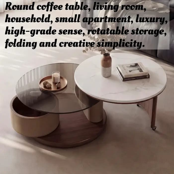 Table basse ronde de salon