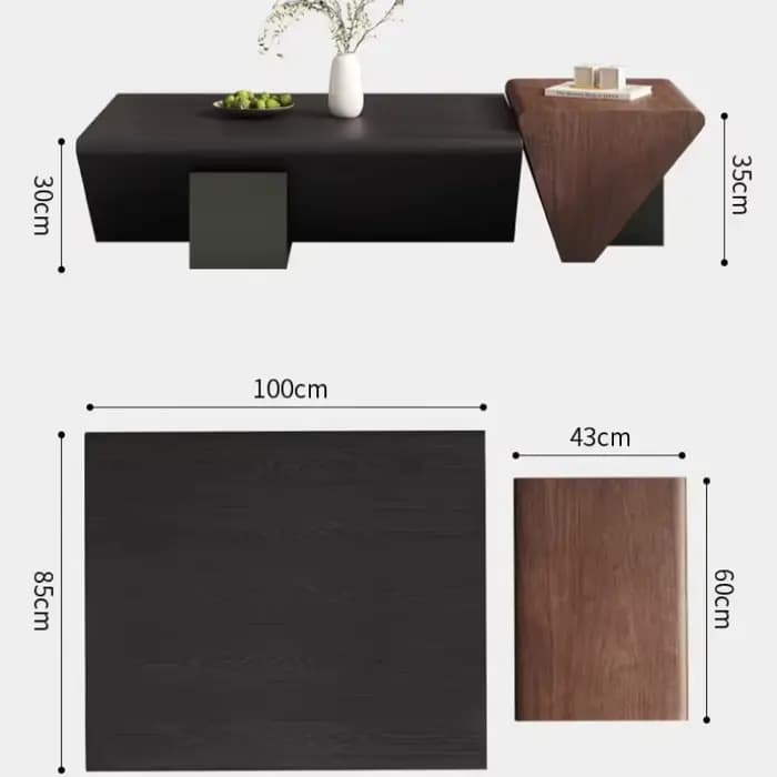 Ensembles de tables basses au design moderne pour salon