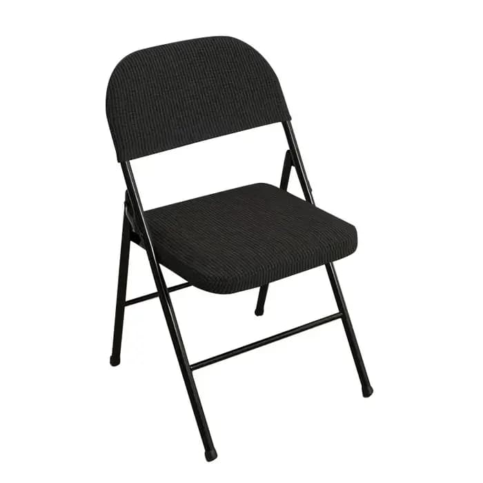 Housse de chaise pliante en polaire pour salle à manger