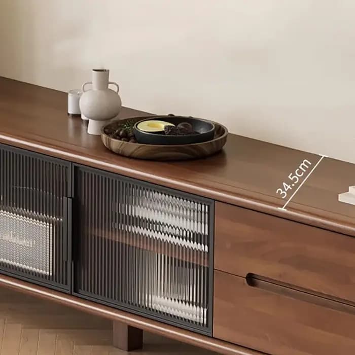 Meubles de télévision rustiques Vintage avec tiroirs