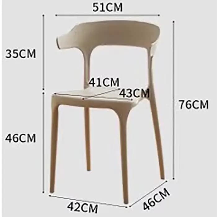 Ensemble de 2 Chaises de salle à manger esthétiques élégantes et créatives
