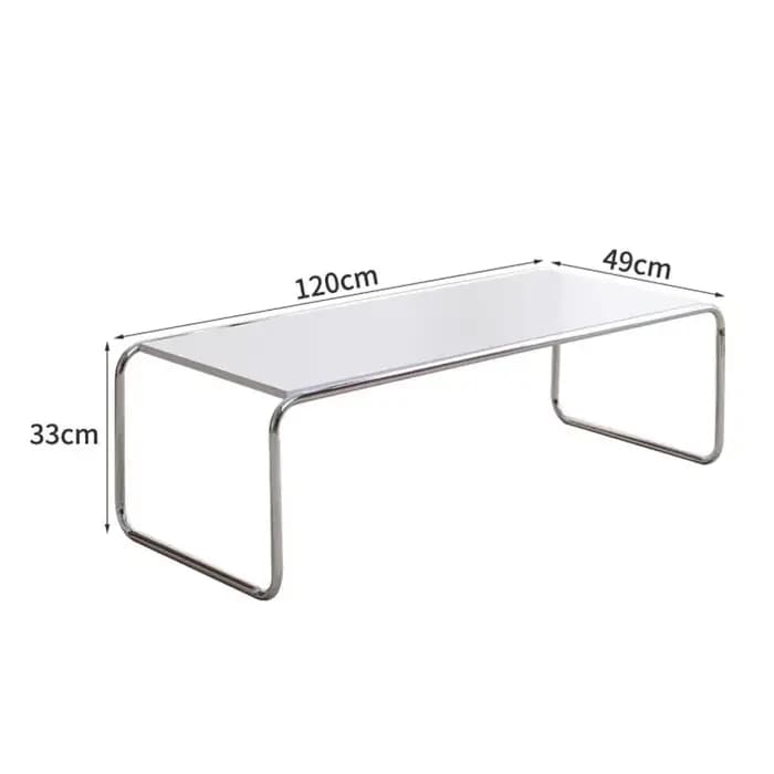 Table basse unique en métal au design moderne