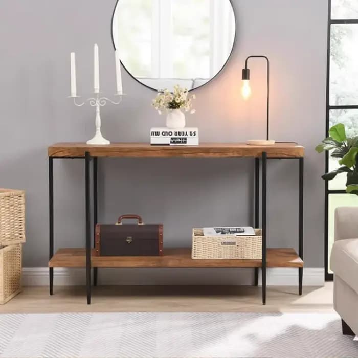 Wabi Sabi Table Console Vintage rustique Simple Premium Table Console de beauté pour couloir entrée
