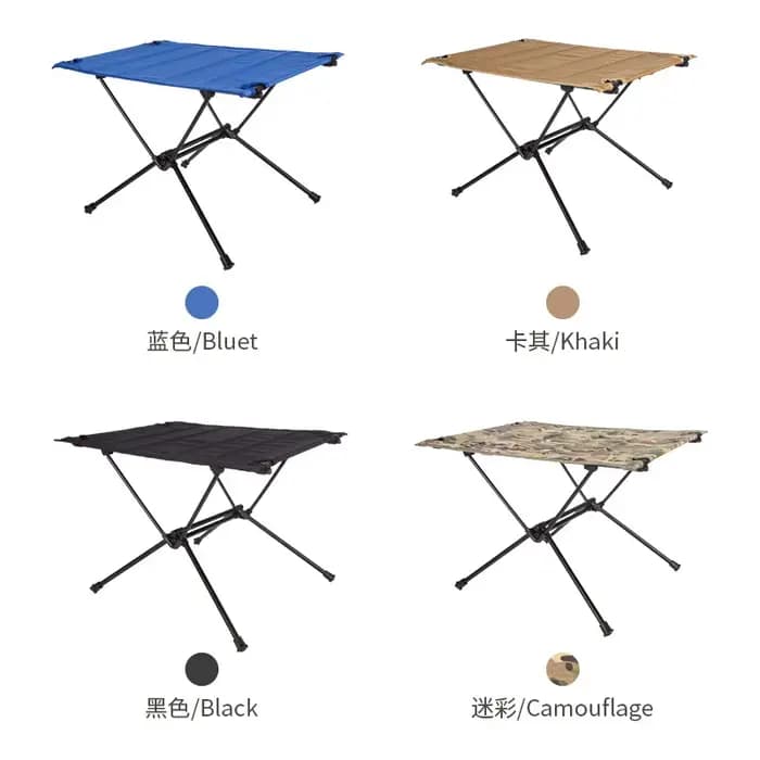 Table pliante portative en tissu