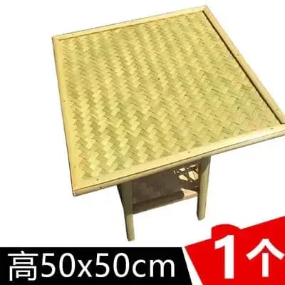 Petite Table à manger ronde faite à la main, Table à thé en bambou tissé, décoration Unique pour la