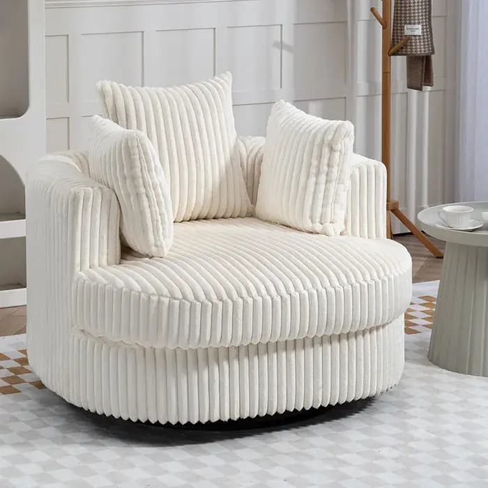 Chaises pivotantes de luxe avec accoudoirs