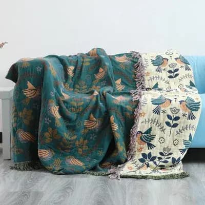 Housse de canapé en pur coton, décoration et embellissement, anti-poussière, résistante aux rayures,