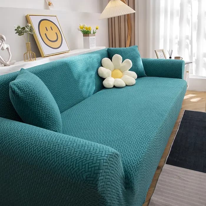 Housse de canapé élastique réglable en Jacquard, protection d'angle en forme de L, extensible et épa