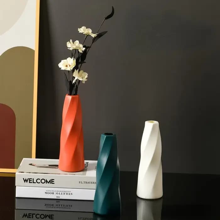 Vase en céramique de simulation en plastique nordique