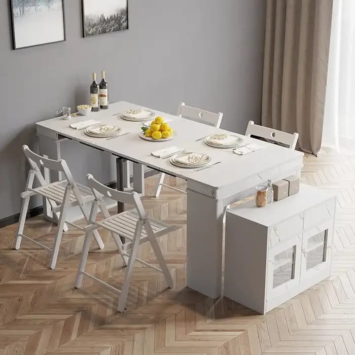 Table à manger extensible multifonctionnelle