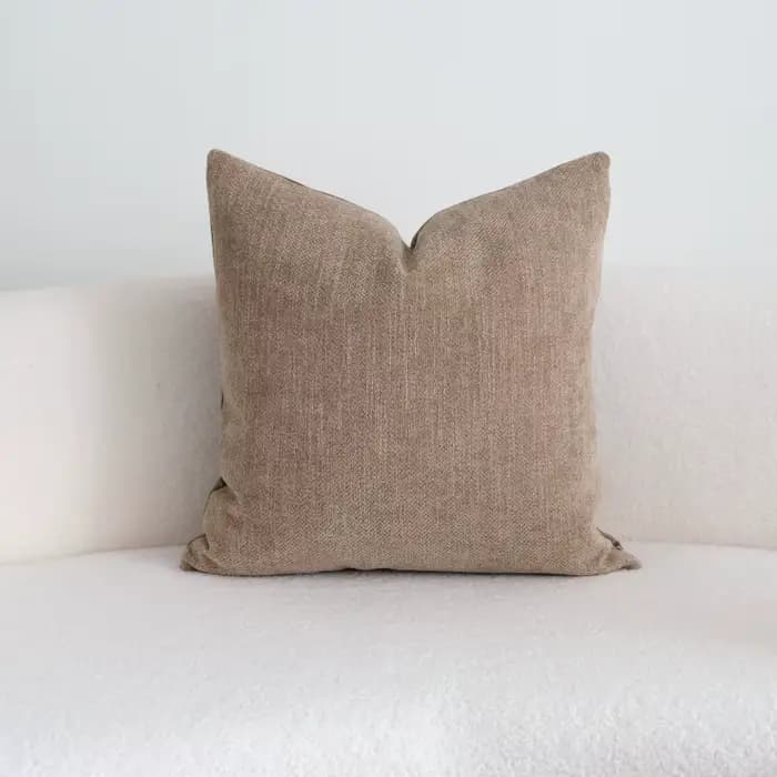 Housse de coussin à rayures à carreaux