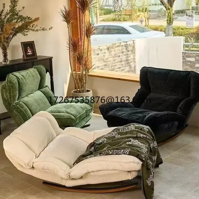 Paresseux canapé inclinable réglable simple canapé chaise maison loisirs balcon chaise à bascule séd