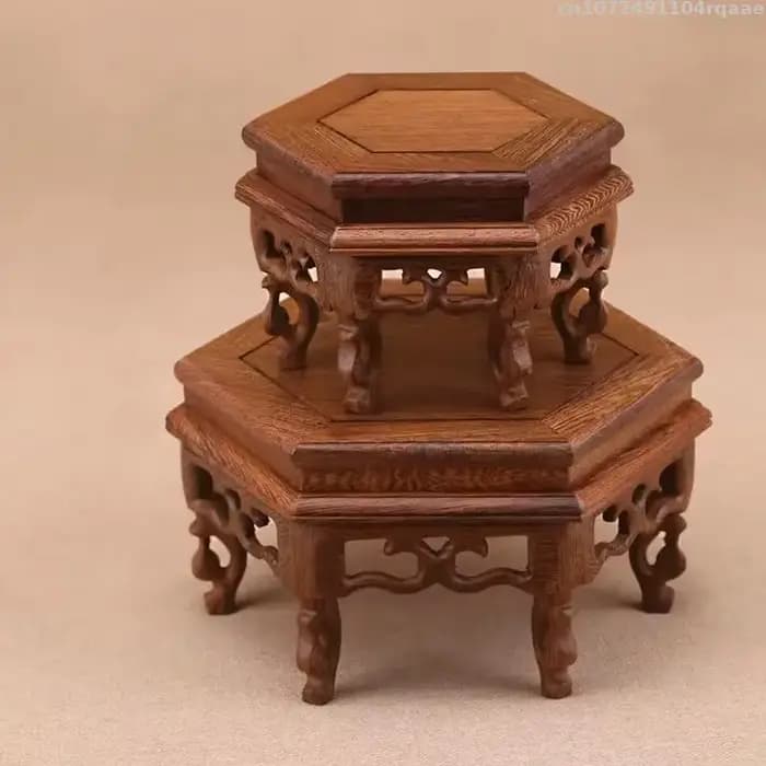 Socle de table en bois rétro
