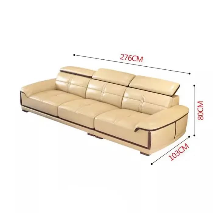 Grand canapé en cuir véritable avec chaise longue, canapé sectionnel moderne en forme de U, ensemble