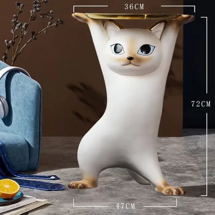 Table basse en forme de chat enchanteresse