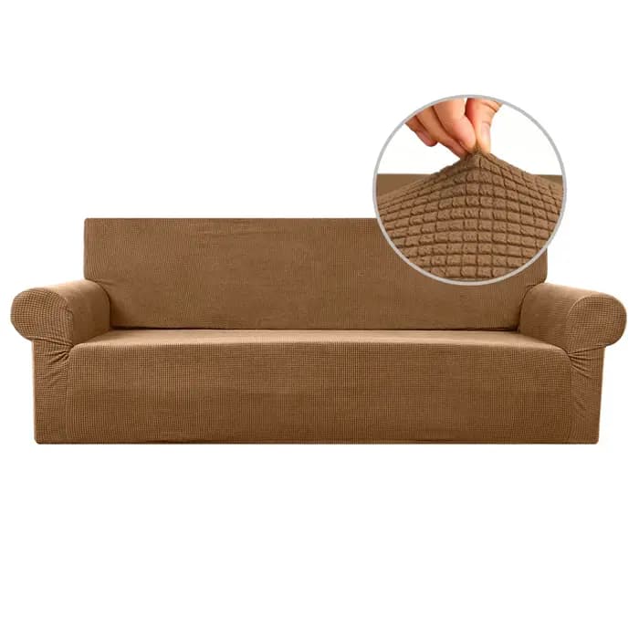 Housse de canapé extensible 1 pièce, lavable, antidérapante, élastique, protection de meubles, houss