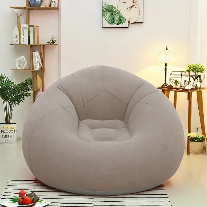 Fauteuil gonflable ergonomique en PVC, portable et pliable, pour une personne, pour une utilisation intérieure et extérieure, canapé gonflable