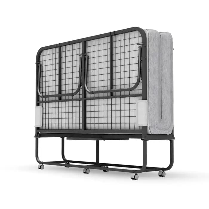 Lit pliant grand format avec matelas - Lit pliant extra large 75''x54'' pour invités, gain de place,