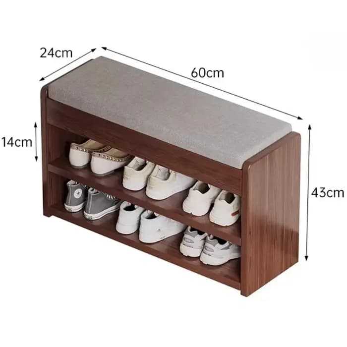 Meuble à chaussures compact pour couloir étroit