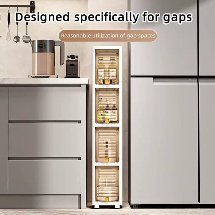 Armoire étroite de 19cm avec couvercle rabattable